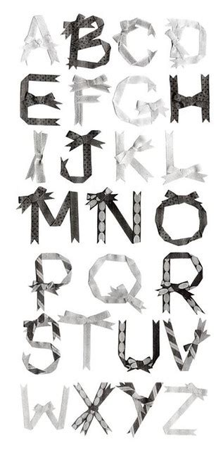 6 Ribbon Letters Photocopied Ribbons 2008 Lindsey Moskowitz Flickr