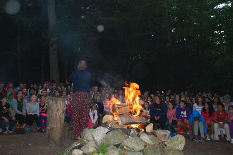 Summer Camp Tradition Campfire Upstate New York