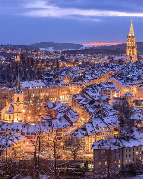 Snowy Village In Bern Country 😍 ️ 📸 Jetonkrupa Ig Switzerland