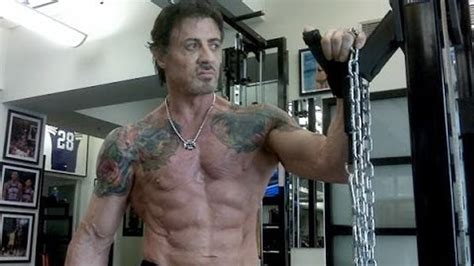 Sylvester Stallone 6 Pack at Age 71 - Workout 2018 - YouTube