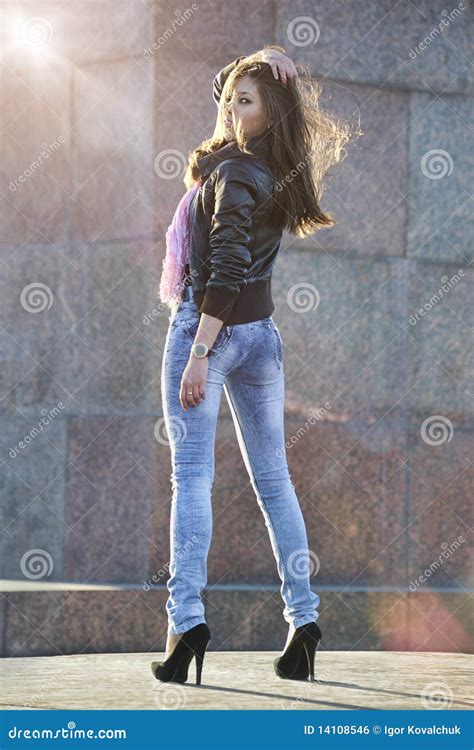 Beautiful Woman Posing Outdoors Royalty Free Stock Image Image 14108546