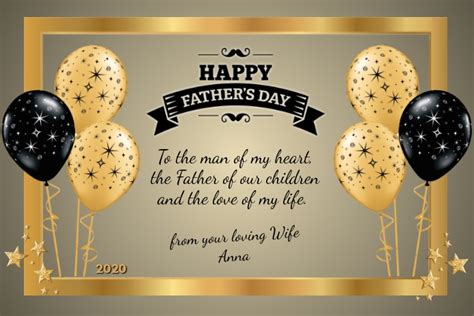 Help your children purchase your ex a father's day greeting card. Happy Father's Day Husband Template | PosterMyWall
