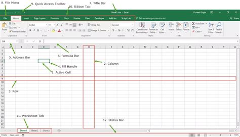 Introduction To Microsoft Excel Basics Knowledge Components