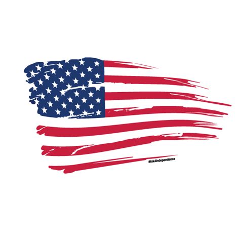 American Flag Ribbon Clipart Transparent Background