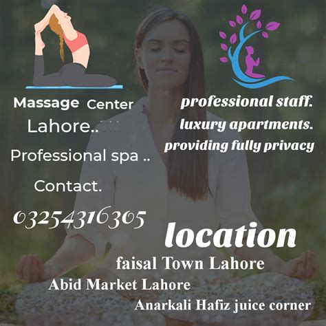 Massage Center Lahore In Lahore