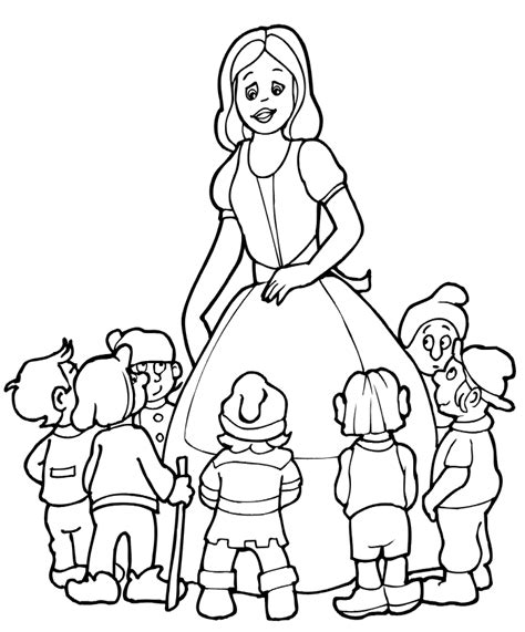 Printable coloring pages of snow white, bashful, doc, dopey, grumpy, happy, sleepy and sneezy from disney's snow white and the seven dwarfs. Snow White And The Seven Dwarfs Coloring Pages - Coloring Home