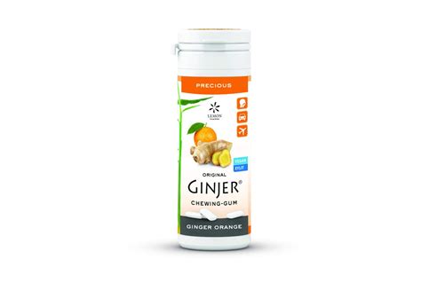 Ginjer Ginger Chewing Gum 30g Orange Oral Care Ponnery