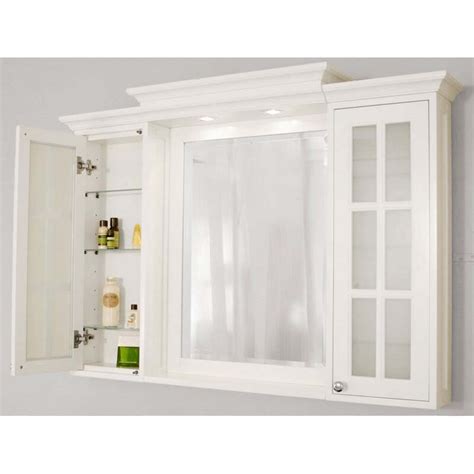 Get free shipping on qualified white medicine cabinets or buy online pick up in store today in the bath department. TidalBath Heritage 48" x 36" Surface Mount Beveled ...