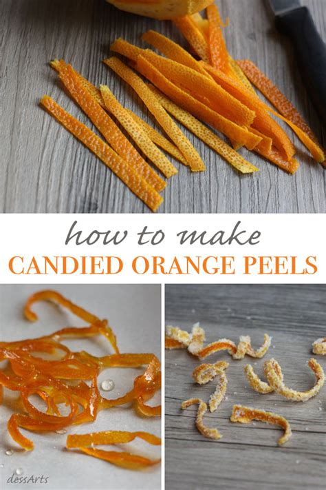 Candied Orange Peels Make Beautiful Garnishes For Cakes Tarts