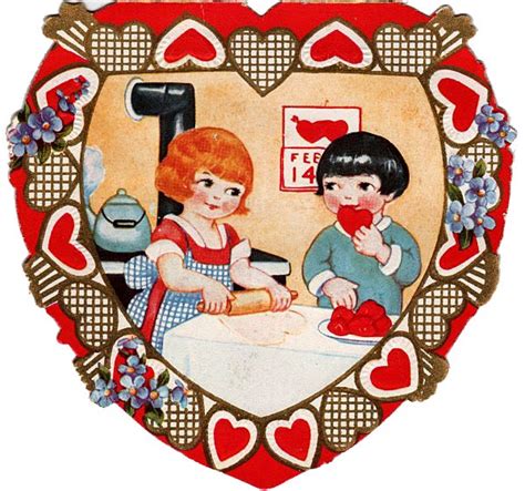 2 Cute Vintage Valentines The Graphics Fairy