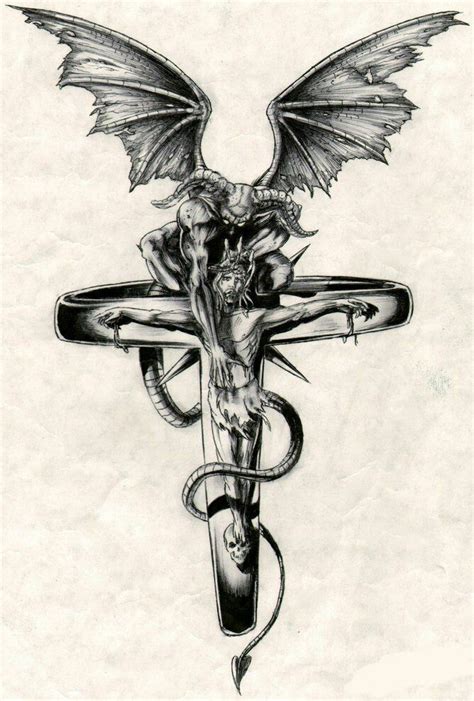 Pin By Caranfil Cara On Angels In Scary Tattoos Satanic Tattoos Evil Tattoos