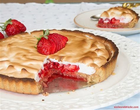 Strawberry Meringue Tart Sizzle And Drizzle