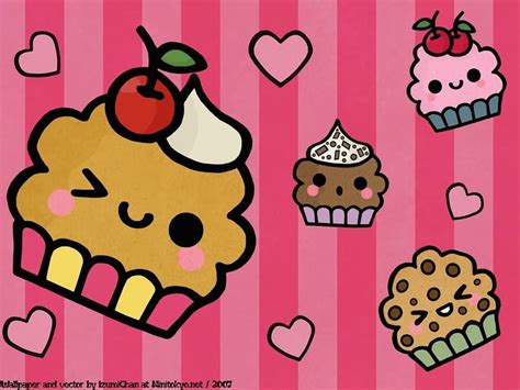 Kawaii Cupcake Kawaii Muffin Hd Wallpaper Pxfuel