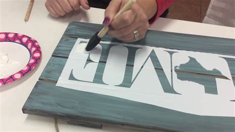 How To Make A Painted Pallet Sign Youtube