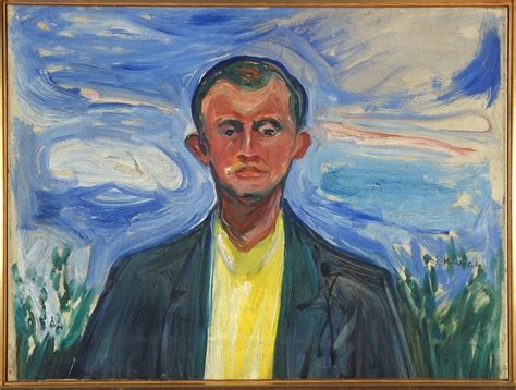Self Portrait Against A Blue Sky Edvard Munch Artwork On USEUM