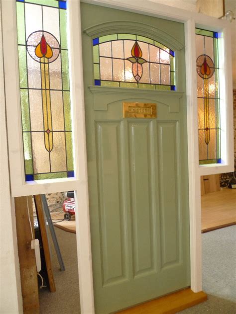 stained glass front doors