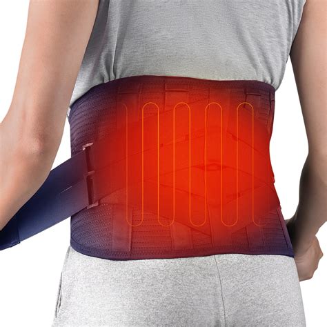 Hongjing Heated Back Brace For Lower Back Pain Relief Back Belt With
