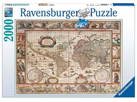 Ravensburger Map Of The World From 1650 Jigsaw Puzzle 2000pc Games