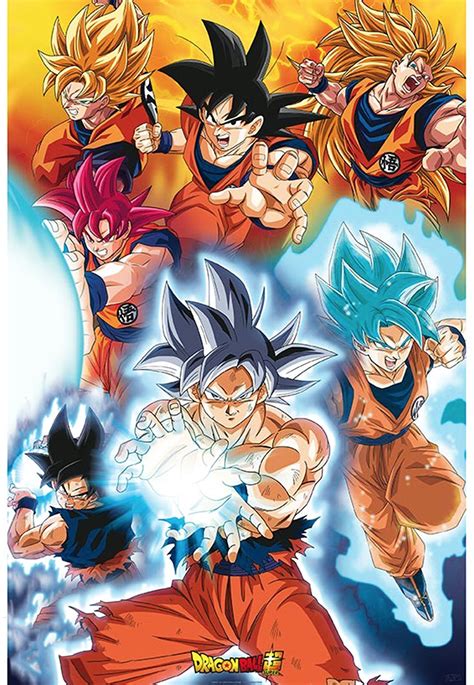 Dragon Ball Super Gokus Transformations Poster Impericon Au