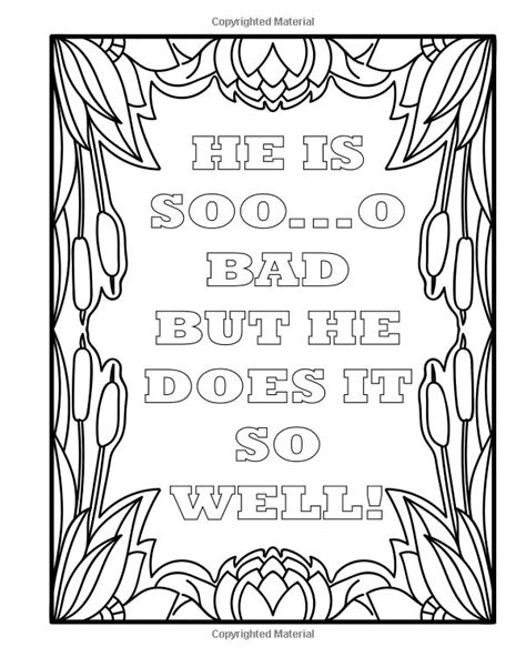 Free printable swear word coloring pages for adults. Bad Boy Coloring Book For Adults: A Totally Relatable Bad ...