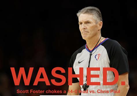 Breaking Nba Referee Scott Foster Has Retired And Killed Himself