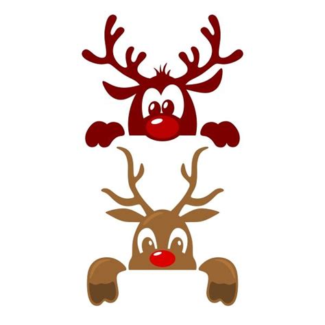 Cute Christmas Reindeer SVG Cuttable Design | Christmas reindeer svg