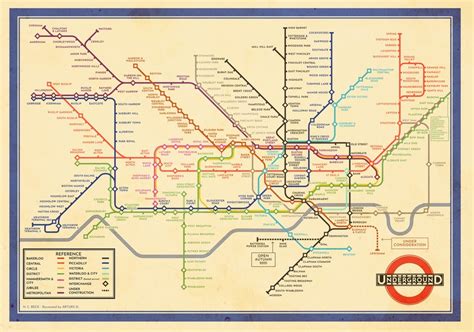 Harry Becks Original London Underground Map But With 2020s Tube