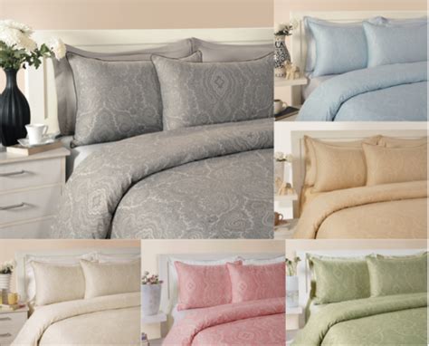 Luxury 400TC Cotton Paisley Printed Grey Duvet Cover Pillowcases