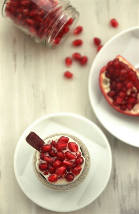 Pomegranate Vanilla Cinnamon Chia Pudding Dish By Dish