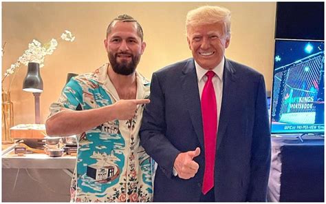 Jorge Masvidal Trump Jorge Masvidal And Donald Trump What Kind Of