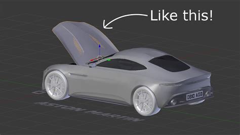 Blender Tutorial Open The Hood Of Your 3d Car Model Youtube