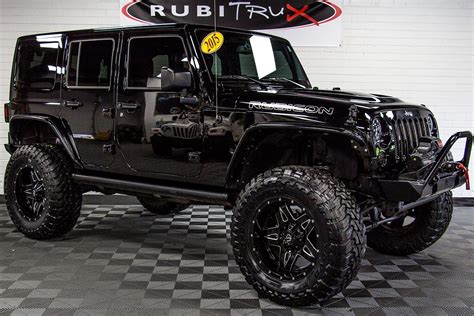 Black Jeep Wrangler Rubicon Lifted