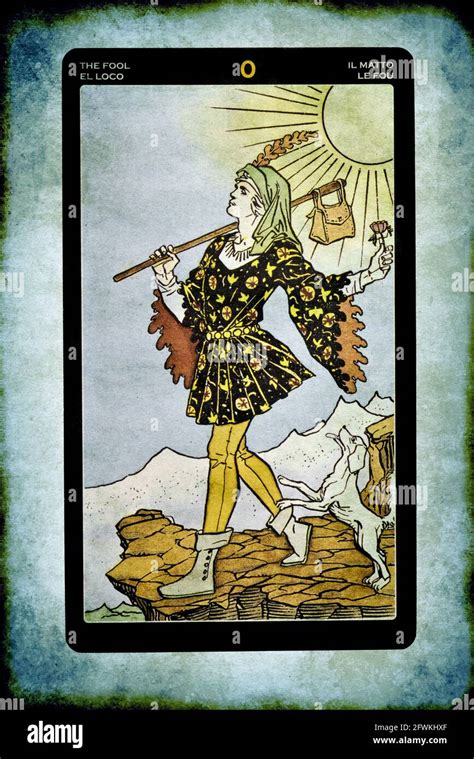 Tarot Major Arcana Card Of The Fool Stock Photo Alamy