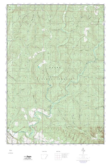 Mytopo Solo Arkansas Usgs Quad Topo Map