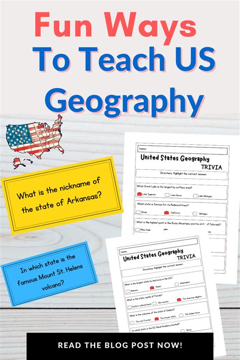 Fun Ways To Teach United States Geography Learn Grow Aspire