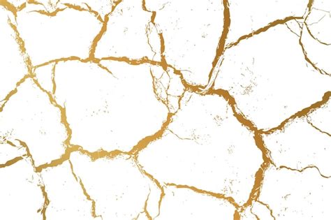 Free Vector Gold Marble Cracked Pattern