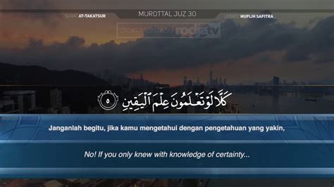 Murattal Al Quran 102 Surat At Takatsur Ustadz Muflih Safitra1 Youtube