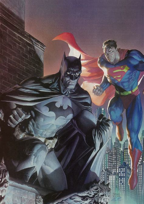 Batman And Superman Penciled By Jim Lee And Painted By Alex Ross