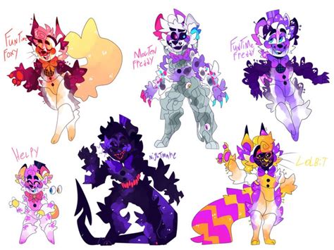 Fnaf Character Redesigns By Ceiling Stars On Deviantart In
