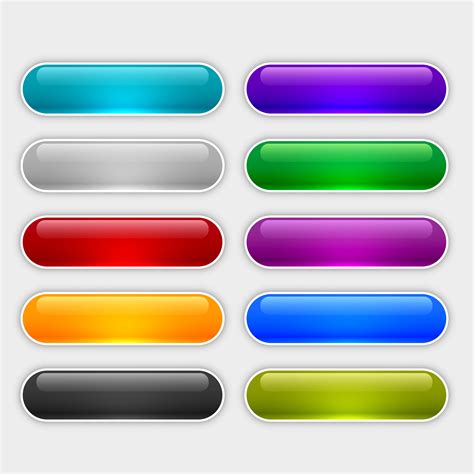 Glossy Buttons Free Vector Art 70111 Free Downloads