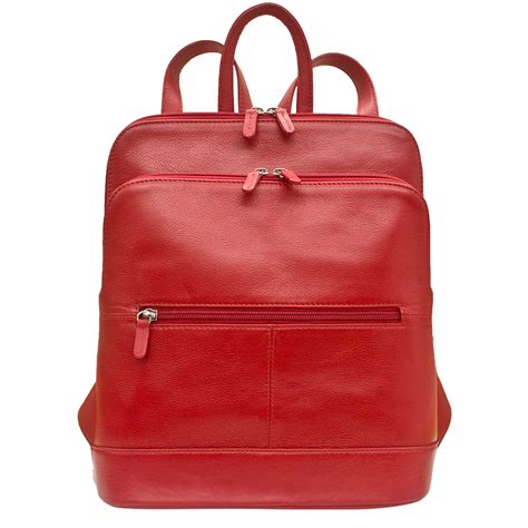 Red Leather Backpack Thats Affordable — Museum Outlets