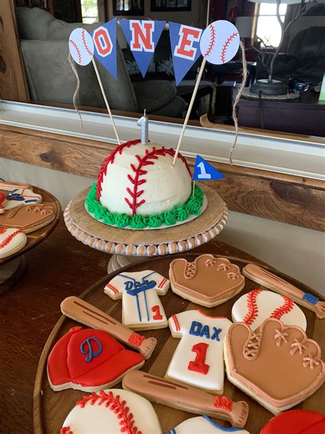 Baseball Cake Topper Rookie Of The Year Baseball First Etsy