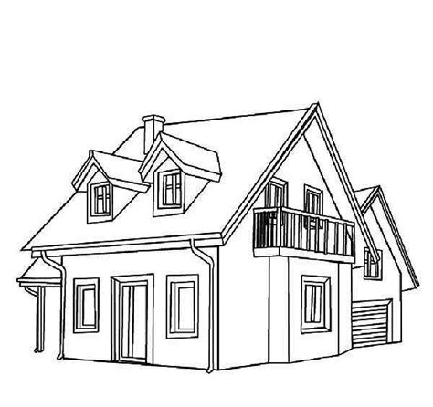 Ask your kid to use earth tones for this picture. Common Town Houses Coloring Page - NetArt