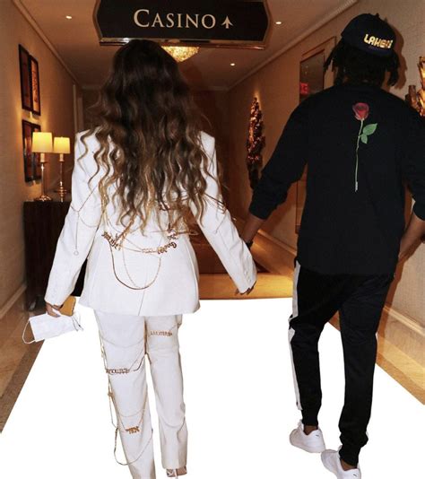 beyoncé enjoys vegas in area s spring 2020 white custom name chain suit with jay z fashion
