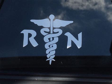 Rn Nurse Vinyl Decal Registered Nurse Logo Healthcare Professional