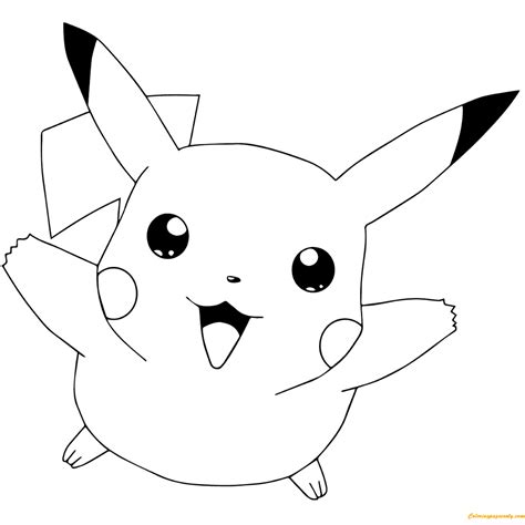 Pokémon Go Pikachu Flying Coloring Pages Cartoons Coloring Pages