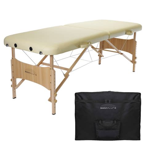 Basic Portable Folding Massage Table Cream Saloniture