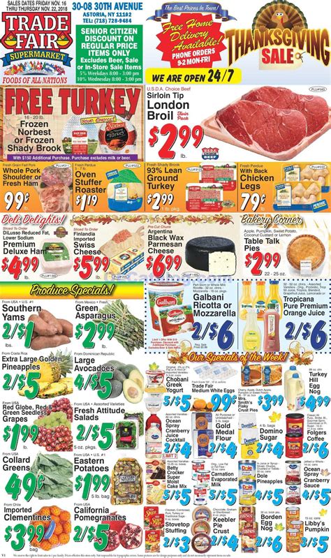 Latest food and grocery specials from vallarta supermarkets. Trade Fair Supermarket Weekly Circular November 16 - 22 ...