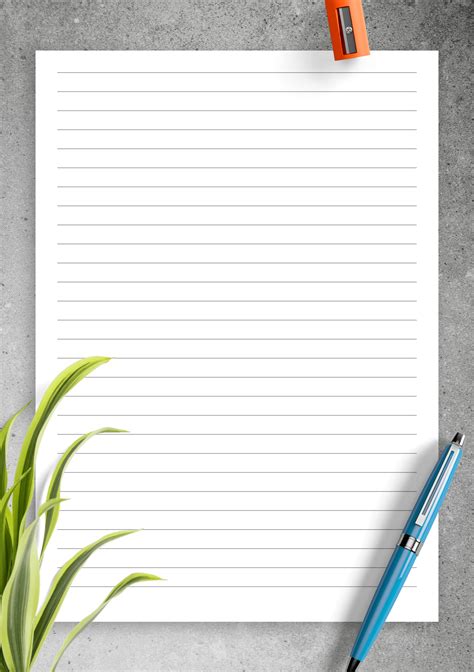 Free Printable Lined Paper A4 A4 Linedruled Paper Generator Download