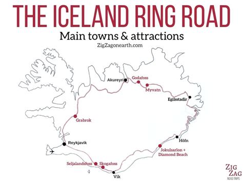 The Ring Road Iceland Map Attractions Itinerary